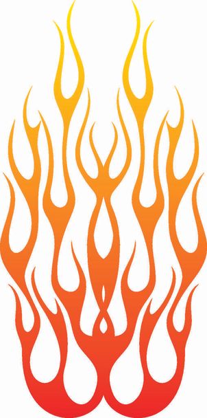 Flame tattoo for extreme car. - Vector, afbeelding