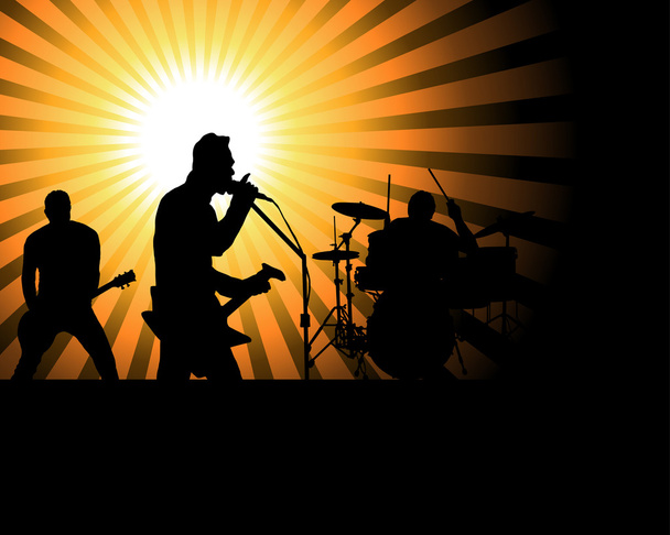 Rock group - Vector, Image