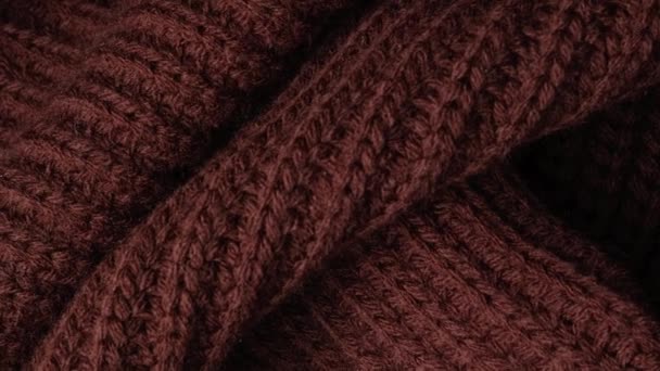 marrone tessitura a maglia o sfondo. vista dall'alto
 - Filmati, video