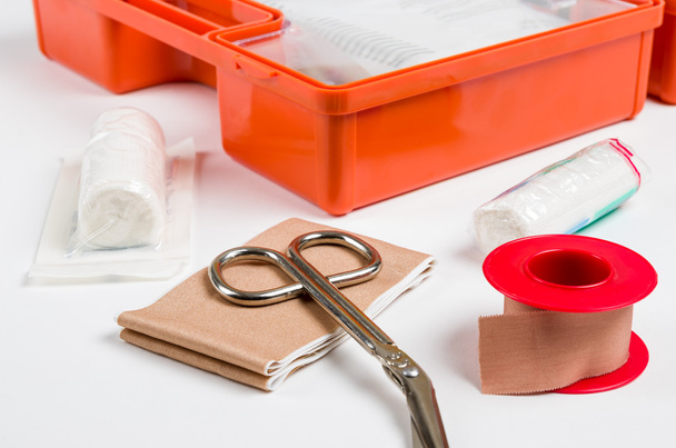 First Aid Kit with dressing material - Photo, Image
