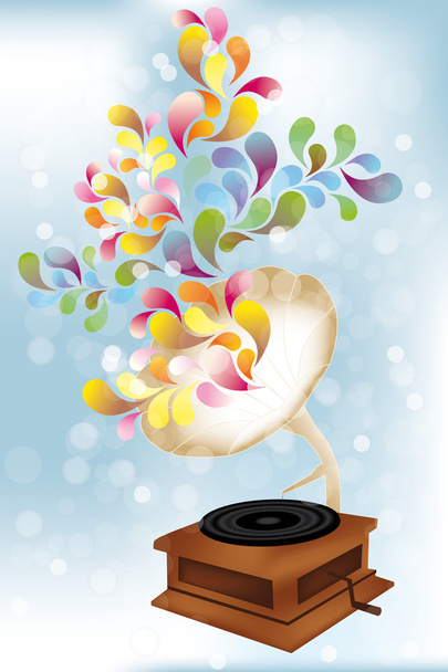 Creative music player - Vector, Image