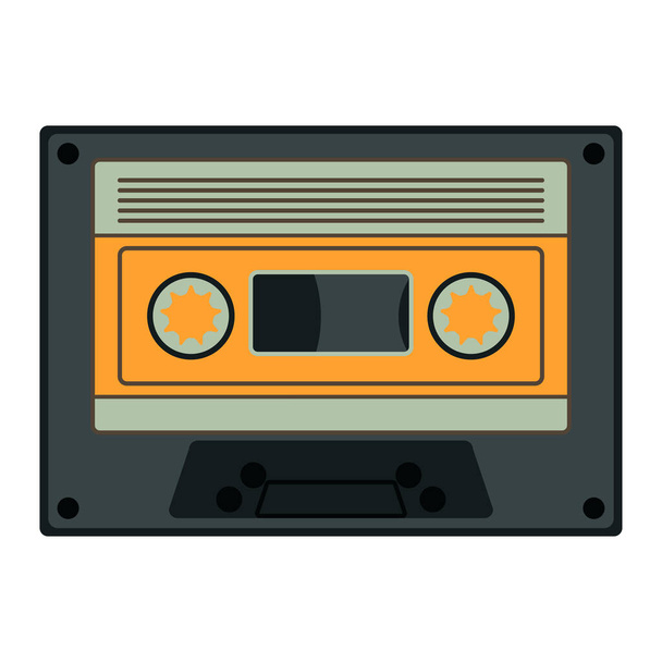 Cassette tape icon illustration vector icon music - Διάνυσμα, εικόνα