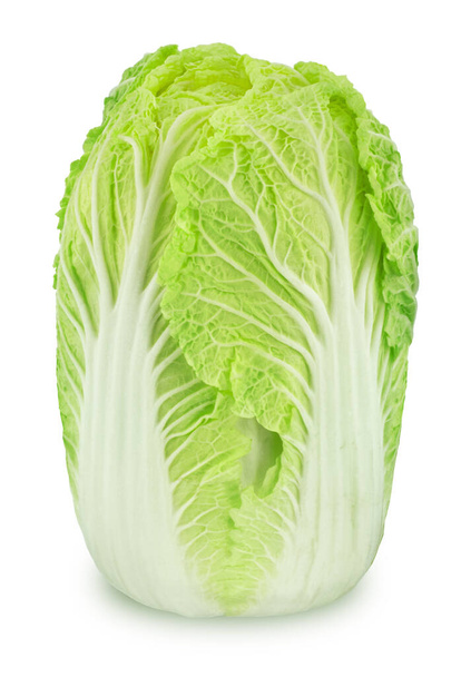 Fresh whole chinese cabbage isolated on a white background. - Photo, image