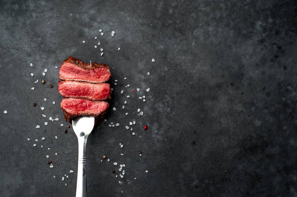 grilled beef steak on a stone background - Photo, Image