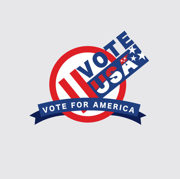 États-Unis d'Amérique Élection présidentielle Conception du vote Typographie Logo Illustration vectorielle
 - Vecteur, image