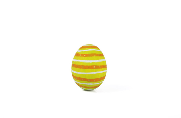 Buona Pasqua, Pasqua dipinto uovo isolato su sfondo bianco
. - Foto, immagini