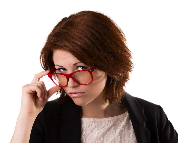 Femme d'affaires en lunettes
 - Photo, image