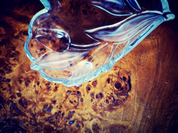 Üveg és berakott fa háttér - Fotó, kép