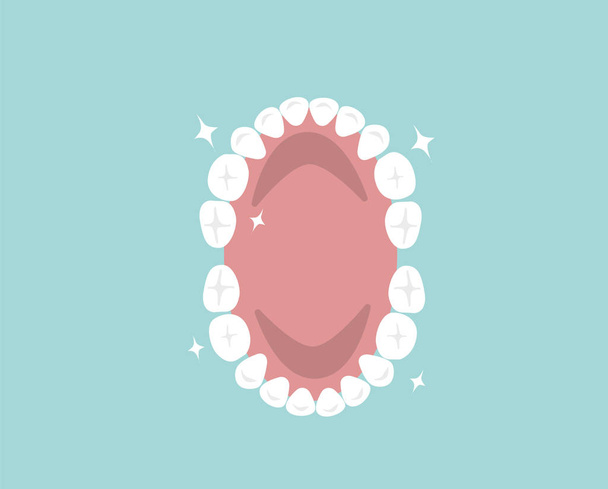 Zähne Symbol, einfach Vektorillustration   - Vektor, Bild