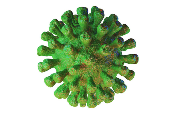 3D Rendering of contagious HIV AIDS, Flur or Coronavirus - Фото, зображення