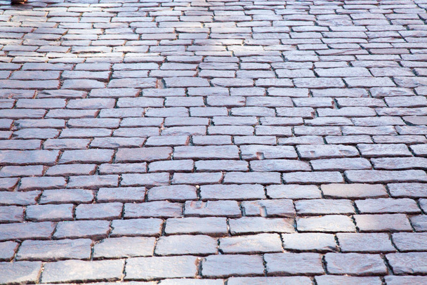 Vista do granito cinza pavimentação de forma retangular. Fundos de textura para design gráfico Wallpaper
 - Foto, Imagem