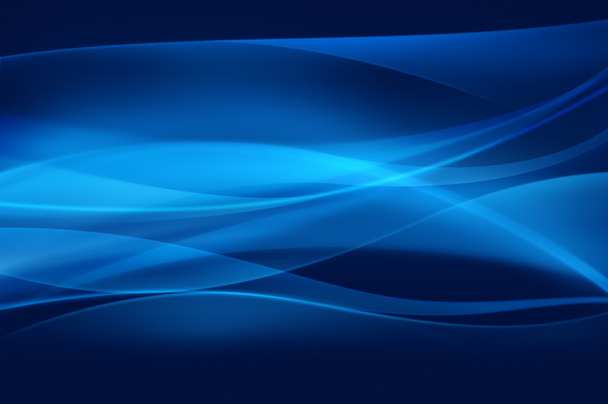 abstrakter blauer Hintergrund, Welle, Schleier oder Rauchstruktur - computergeneriert - Foto, Bild