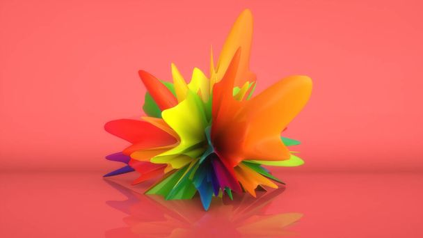 3d render. Abstract sculpture background - Photo, Image