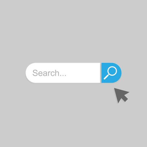 Ikona wektora wyszukiwania. Pasek wyszukiwania dla interfejsu użytkownika - Wektor, obraz