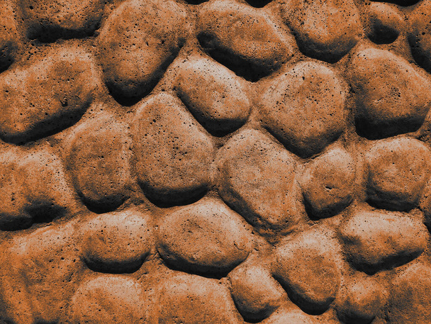 Albañilería pared de piedra textura marrón, fondo
 - Foto, Imagen