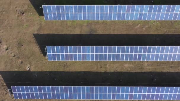 Low power solar power plant for own use. Installed in the backyard. The concept of energy independence and renewable energy. - Footage, Video
