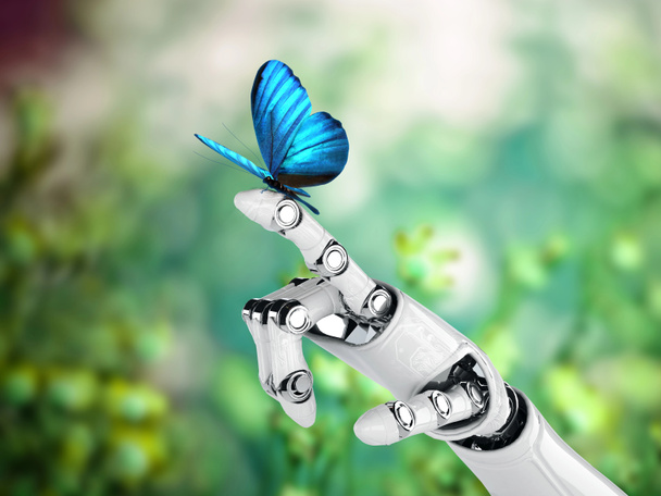 Robot mano e farfalla
 - Foto, immagini