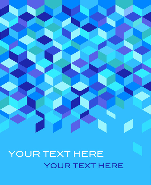 geometrischer blauer Hintergrund - Vektor, Bild