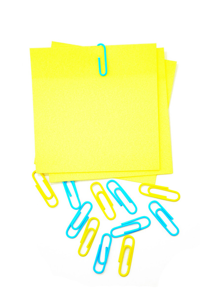 Yellow paper notes - Photo, Image