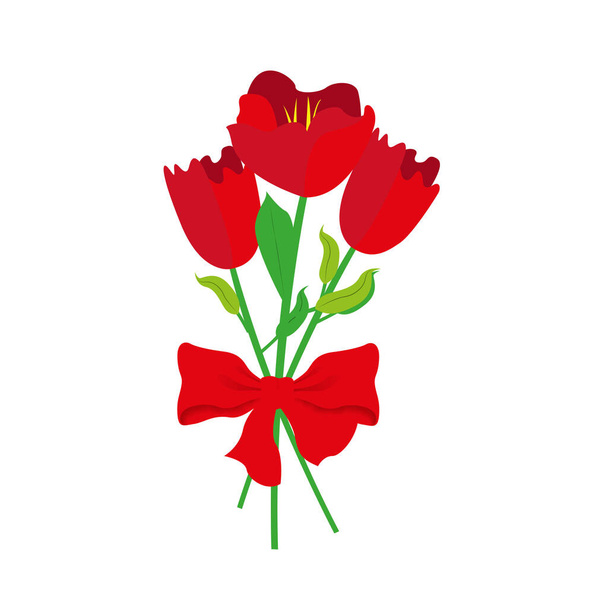 Isolated roses bouquet - Vector, afbeelding