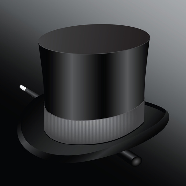 Cylinder hat magician - Vector, afbeelding