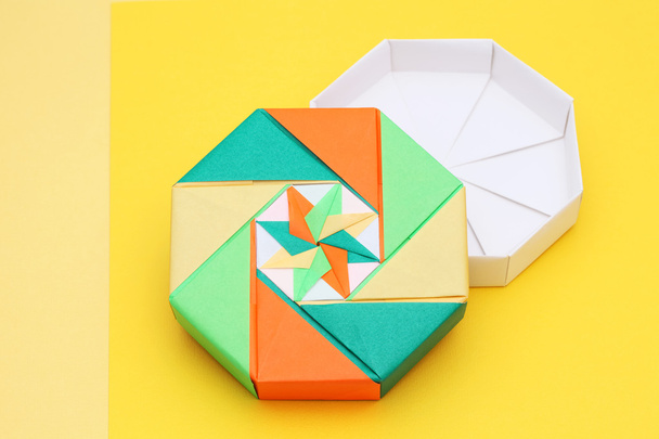 Origami paper box - Photo, Image