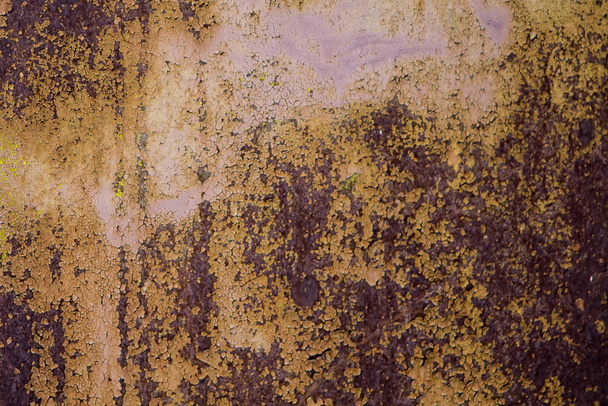La textura del viejo metal oxidado. Fondo de rayas de óxido en hierro viejo
. - Foto, imagen