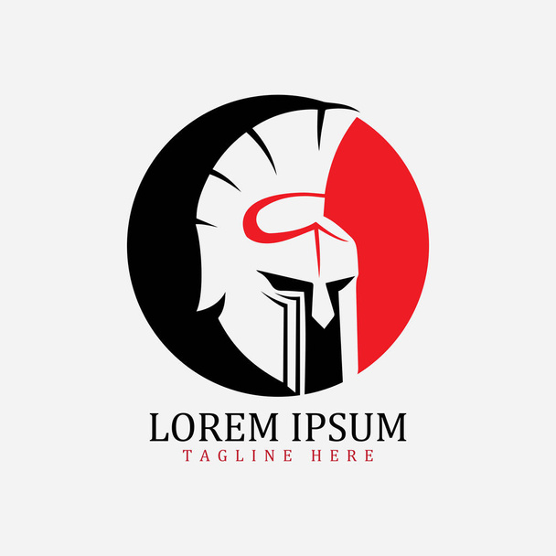 Μάσκα μονομάχων, Spartan κράνος λογότυπο πρότυπο διάνυσμα εικονίδιο σχεδιασμό - Διάνυσμα, εικόνα