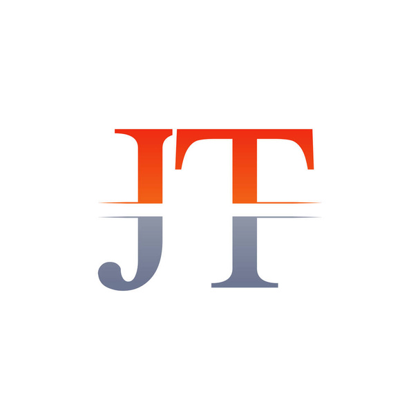 JT kirjaintyyppi Logo suunnittelu vektori malli. Abstrakti kirje JT logo suunnittelu
 - Vektori, kuva
