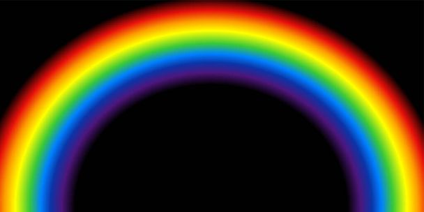 虹色の自然空の背景 - ベクター画像