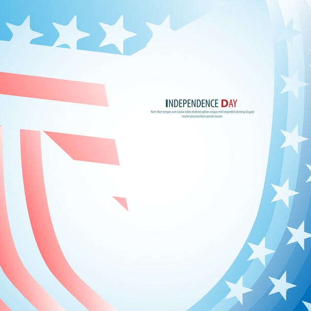 Vector independence day star, poster - retro vintage version - Vector, Image