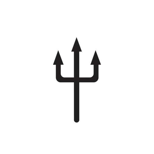 Trident Logo Template vector icon illustration design - Vector, Image