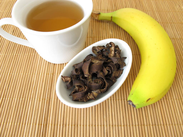バナナ皮茶、有機バナナ皮茶 - 写真・画像