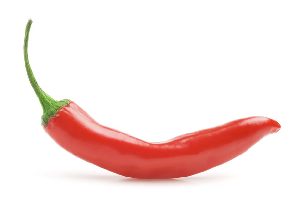 Red hot chili pepper isolated on a white background - Photo, image
