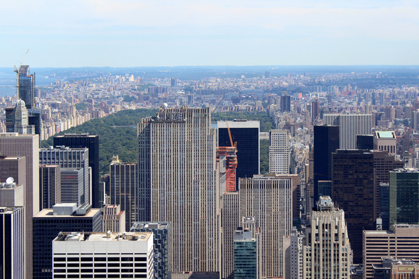 Antena w panoramę Nowego Jorku - Zdjęcie, obraz