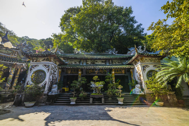 DA NANG, VIETNAM - 14 Juanuary 2020: beautiful images, Pagoda at the marble temple. - Photo, Image