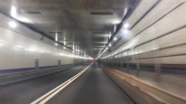 Holland Tunnel, New York, USA. Connect Manhattan in Soho and Newport in Jersey City and was opened on November 12, 1927 - Footage, Video
