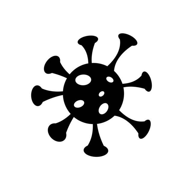 wirus ikona na białym tle - Wektor, obraz