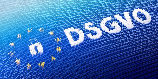 Dsgvo/Gdpr -一般データ保護規則の概念- 3Dイラスト - 写真・画像