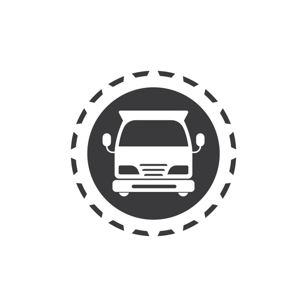 トラックアイコンロゴベクトルイラストデザインテンプレート - ベクター画像