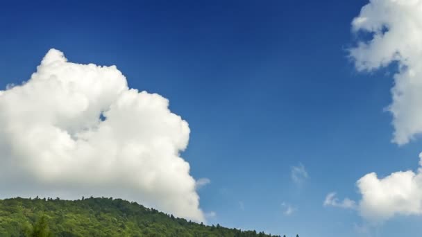 丘を越えて - タイムラプス青空の雲 - 映像、動画