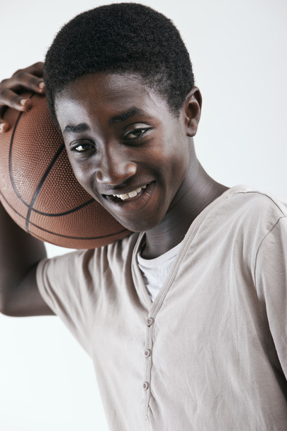 Boy with Basketball - Фото, зображення