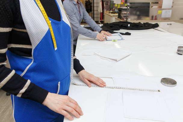Image of designer hands working in workshop - 写真・画像