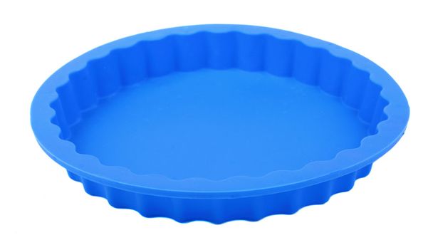 Blue round silicone cake form - Photo, Image