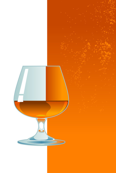 Glas Whisky. - Vektor, Bild