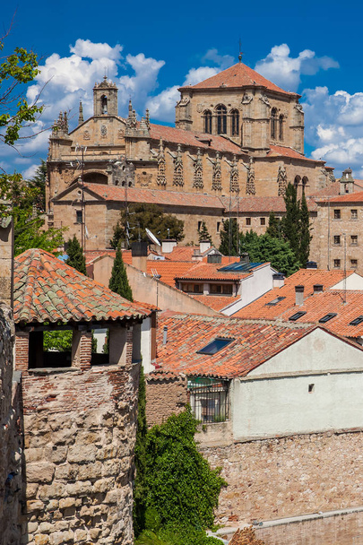 Pohled na krásné Salamanca staré město a historický klášter San Esteban - Fotografie, Obrázek