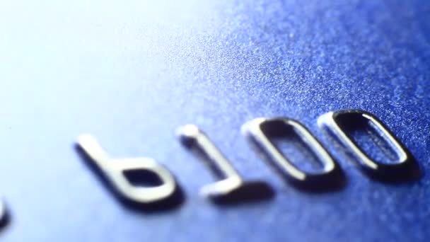 Kredi kartının makro görünümü - Video, Çekim
