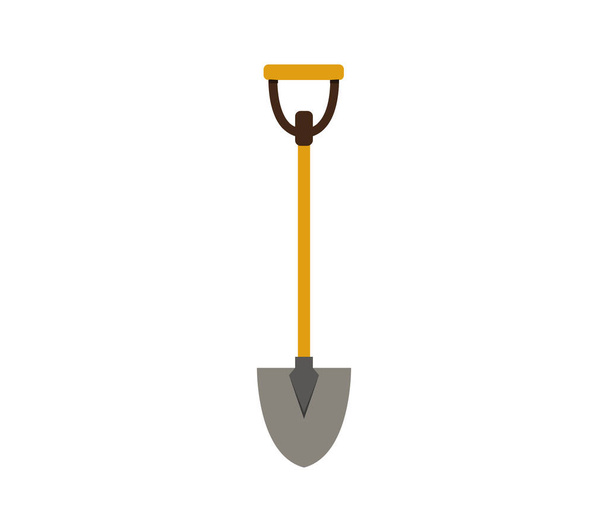 иконка лопаты на белом фоне - Вектор,изображение