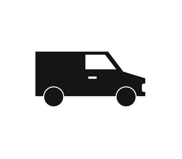 иллюстрация фургона на белом фоне
 - Вектор,изображение