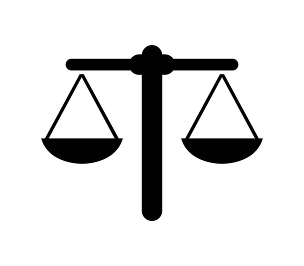 icône de balance de poids illustrée en vecteur sur fond blanc - Vecteur, image